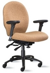 Ergonomic Harvest Pattern Fabric Chair