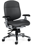 Ergonomic Black Leather Chair
