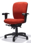 Big&Tall Swivel, Red Fabric Chair