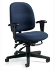 Ergonomic Blue Fabric Chair