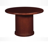 Ruby Round Wood Veneer w/ Full Cylinder Base