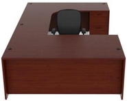 Cherry Finish U-Shape Desk