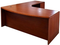 Yorkshire Cherry Finish L-Shape Desk