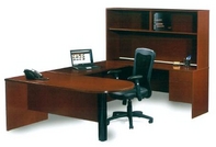 Arroyo Desk, Credenza & Hutch, Return, & Mid-back Ergonomic Chair