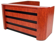 Cherry Wood Veneer Reception Unit