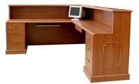 Spice Walnut Finish Reception Unit