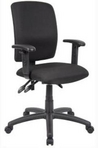 Ergonomic Black Frame/Black Fabric Chair